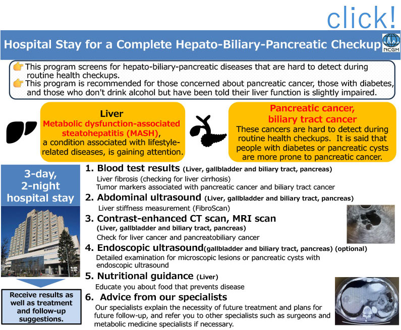 Hospital Stay for a Complete Hepato-Biliary-Pancreatic Checkup