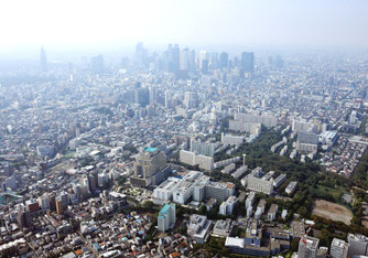 国立国際医療研究センター病院遠景