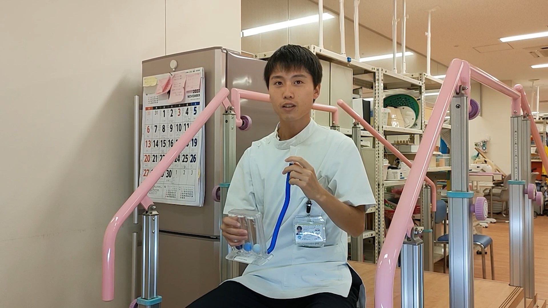 呼吸訓練（本間理学療法士）